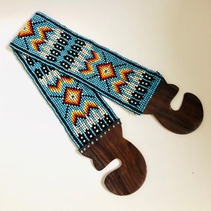 Hand beaded Aztec Belt